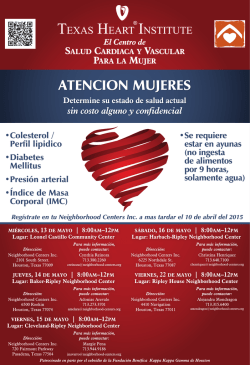 ATENCION MUJERES - Texas Heart Institute