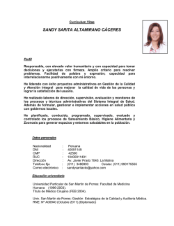 SANDY SARITA ALTAMIRANO CÁCERES