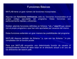 Funciones Básicas