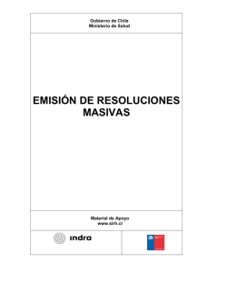 EMISIÓN DE RESOLUCIONES MASIVAS