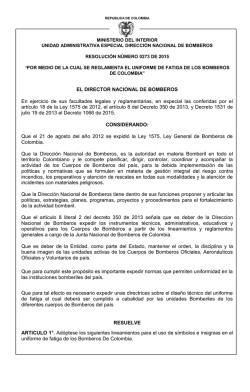 Descargar Resoluci&oacute;n 0273 - Direcci&oacute;n Nacional de Bomberos de