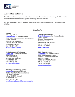 Accredited Institutes - International Advertising Association