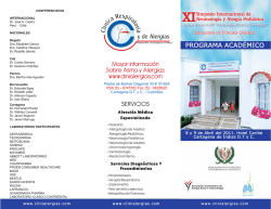 XI Simposio Internacional de Neumología y Alergia Pediátrica