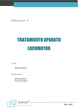 TRATAMIENTO APARATO LOCOMOTOR