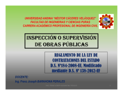 supervisión de obras públicas