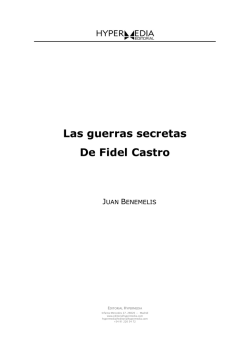 Las guerras secretas De Fidel Castro
