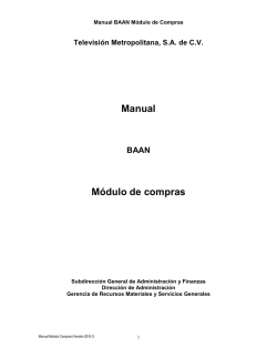 Manual Módulo de compras