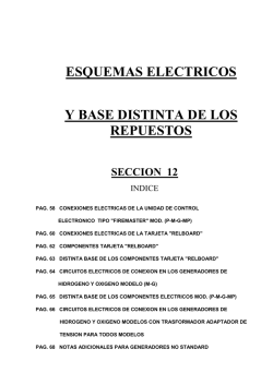ESQUEMAS ELECTRICOS Y BASE DISTINTA DE LOS REPUESTOS