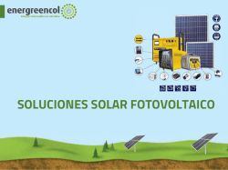 Catalogo kit solar fotovoltaico