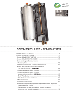 Catálogo-Tarifa Componentes sistemas solares 2015_ESP