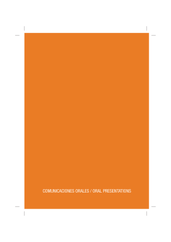 Comunicaciones Orales /Poster