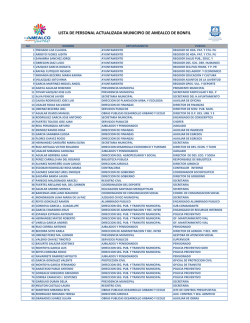 LISTA DE PERSONAL ACTUALIZADA MUNICIPIO DE AMEALCO