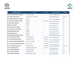 NOMBRE COMPLETO CARGO CELULAR CORREO