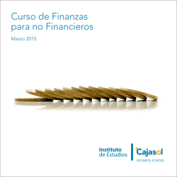Curso de Finanzas para no Financieros