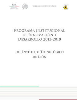 programa institucional de innovación y desarrollo 2013-2018