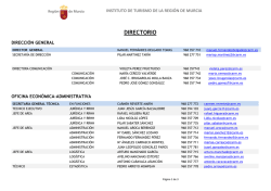 DIRECTORIO - Murcia Turística