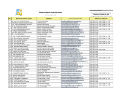 Directorio de Servidores P&uacute;blicos a junio 2015