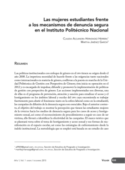 Las mujeres estudiantes frente a los mecanismos de