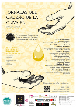 JORNADAS DEL ORDENO DE LA OLIVA EN