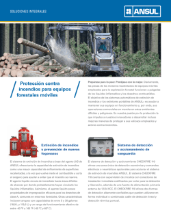 Protección contra incendios para equipos forestales móviles