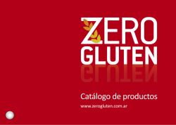 catálogo - Zero Gluten