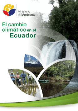 Folleto Cambio Climático