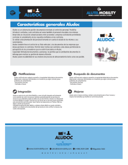 Features Aludoc - Alutel Mobility