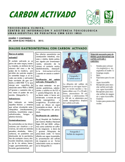 carbon activado - Edumed IMSS - Instituto Mexicano del Seguro Social