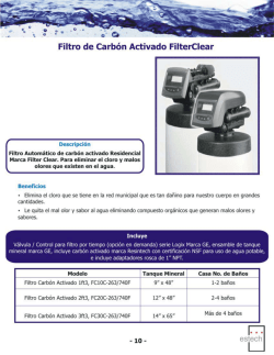 Filtro de Carbón Activado Fil erClear