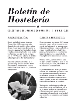 Boletín de Hostelería