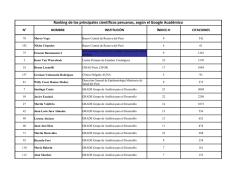 Ranking de los principales científicos peruanos, según el Google