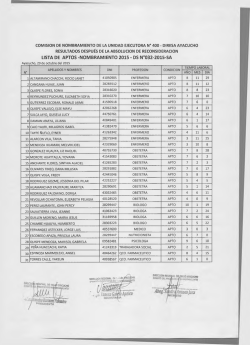 lista de aptos - Dirección Regional de Salud Ayacucho