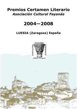Libro Premios - Asociaci&oacute;n Cultural Fayan&aacute;s
