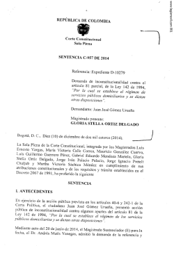 Sentencia C 957 2014