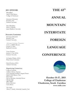 2015 Conference Program - Mountain Interstate Foreign Language