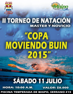 “2º COPA MOVIENDO BUIN 2015”