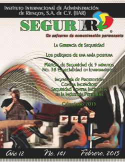 Revista SEGURIIAR No. 141 Febrero, 015
