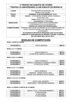 CIRCULAR V TROFEO OTOÑO KATAS MORATA