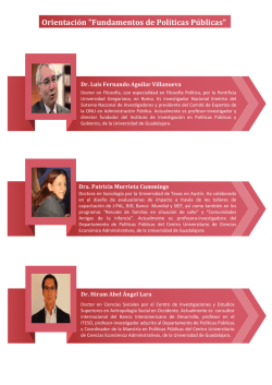 Orientación "Fundamentos de Políticas Públicas"