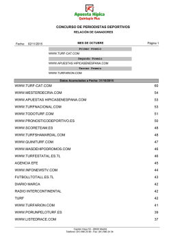 CONCURSO DE PERIODISTAS DEPORTIVOS WWW.TURF