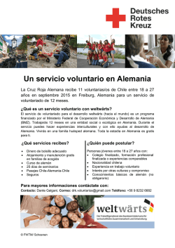 Un servicio voluntario en Alemania - Freiwilligendienste DRK