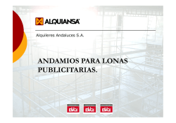 Andamios lonas publicitarias - Alquiler de andamios Sevilla