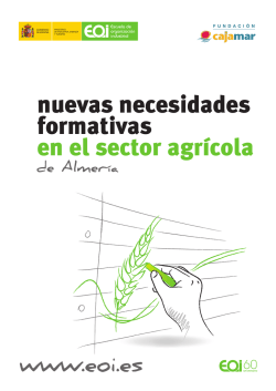 nuevas necesidades formativas en el sector agrícola