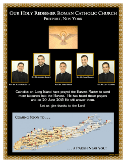 . . . A PARISH NEAR YOU!