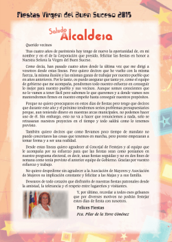 PROGRAMA DE FIESTAS - Septiembre 2015