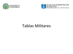 Tablas Militares