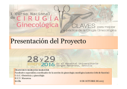 descarge descriptivo - Curso Nacional de Cirugía Ginecológica