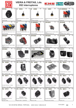 VIEIRA & FREITAS, Lda. 052 interruptores