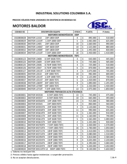 motores baldor - industrial solutions colombia s.a.