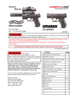 warning - Umarex USA